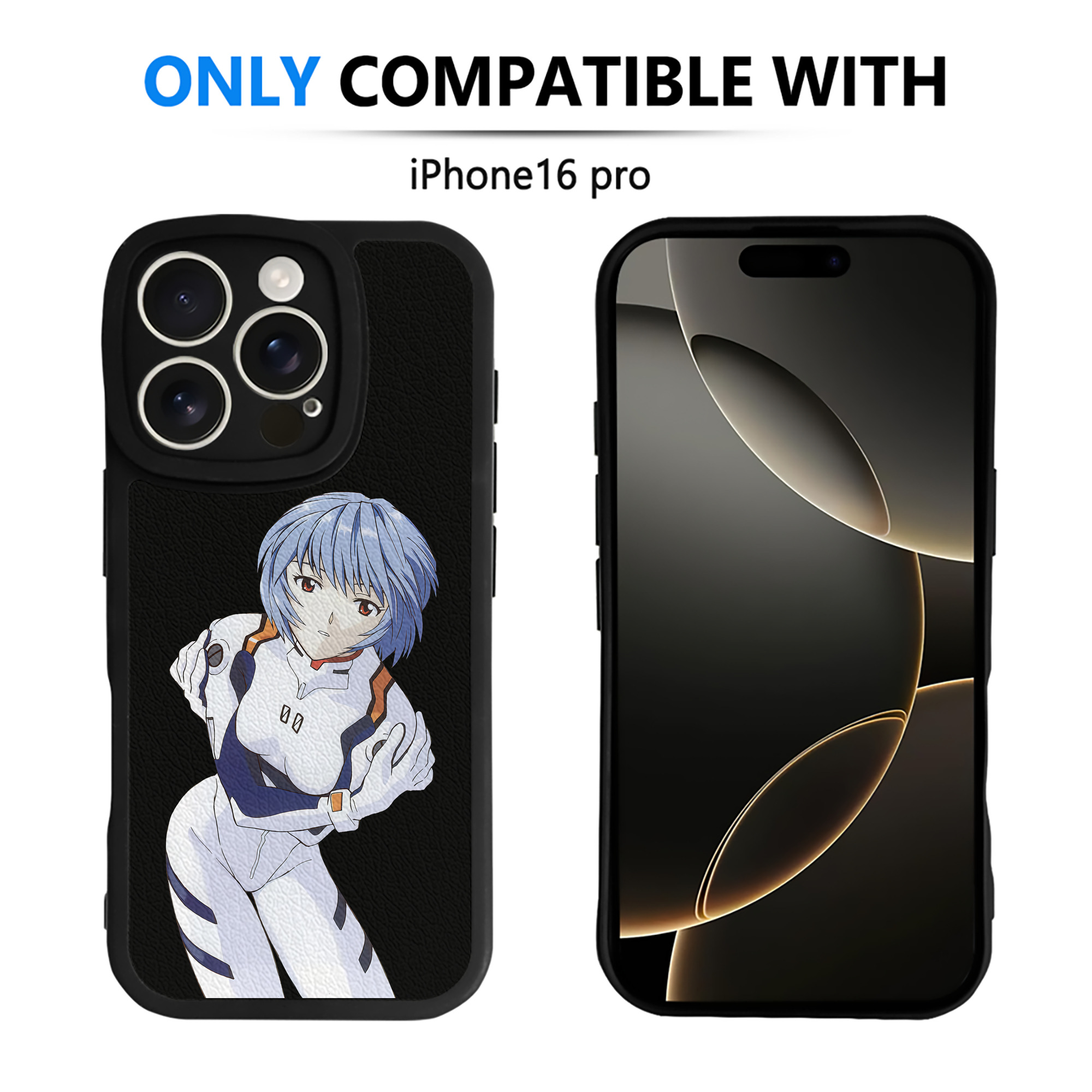 （画像用） EVA 新世紀エヴァンゲリオン 【iPhone 16シリーズ対応】シリコンスマホケース（レザー調） 材質：シリコン